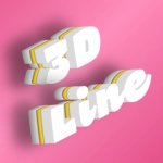 带有美丽3D效果的文字
