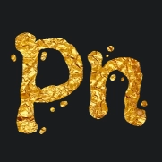 金色文字，Flavors字体