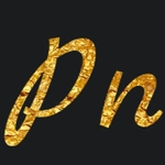 金色MarckScript字体文字