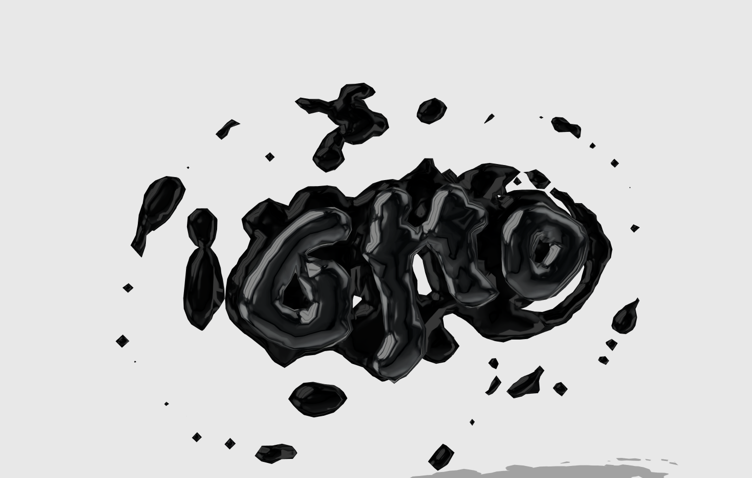 制作树脂质感的精美文字