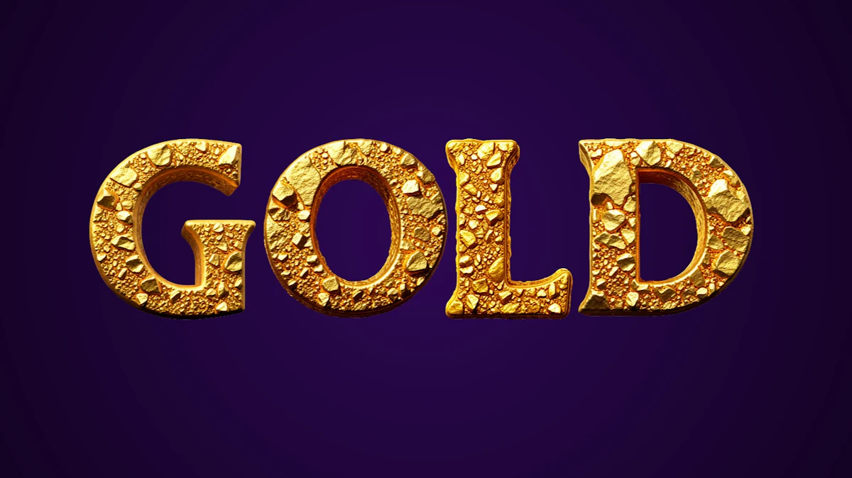 GOLD 3D字体。